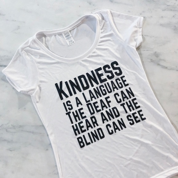 Kindness is a Language T Shirt - Picture 4 of 10